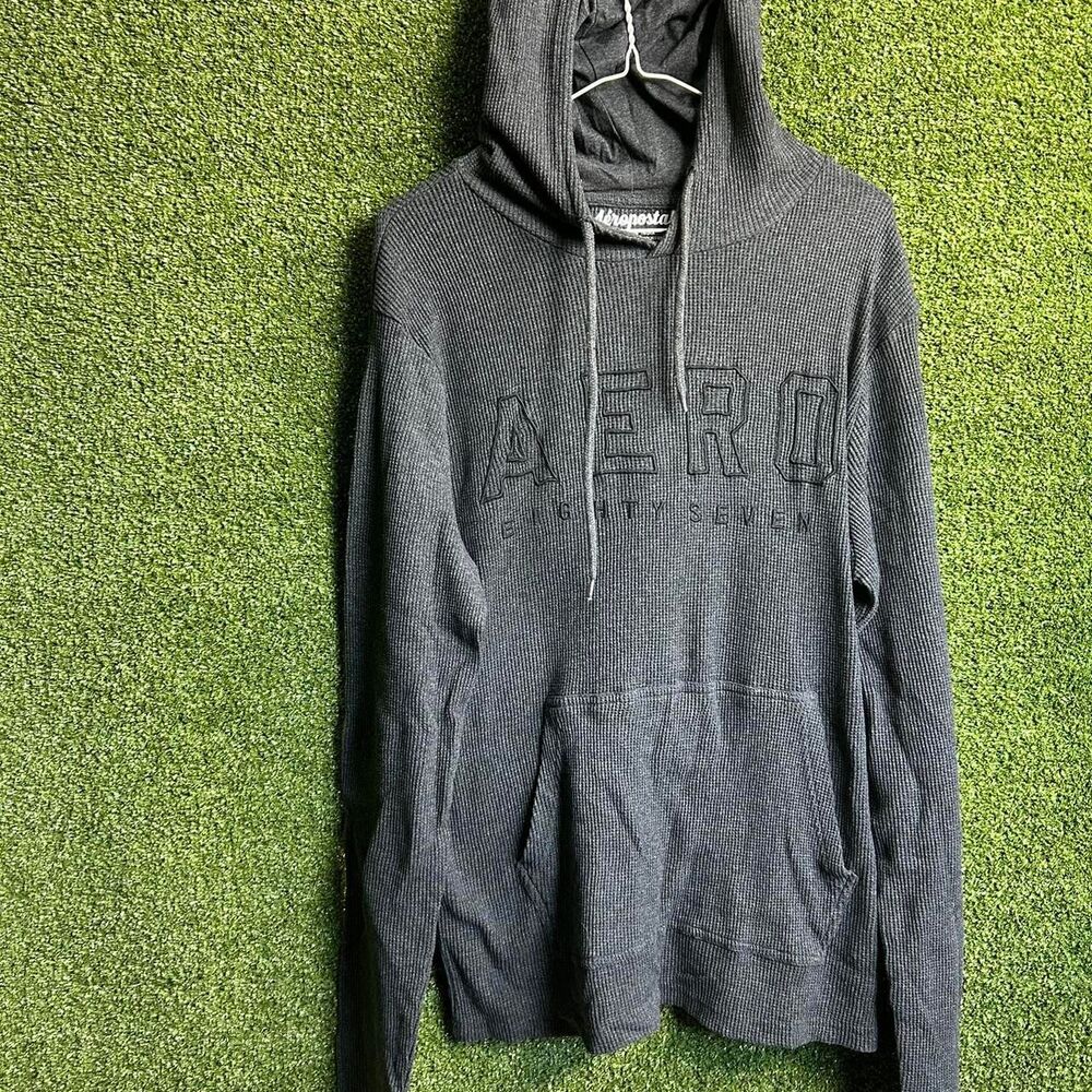 Aeropostale Men's Grey Hoodie